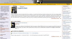 Desktop Screenshot of annalesdelarechercheurbaine.fr